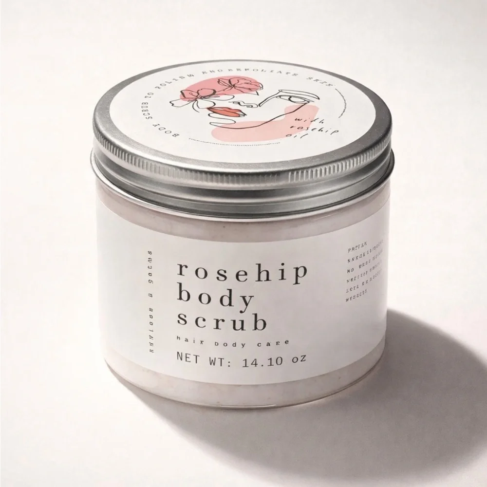 Wild Rose Rosehip Body Scrub - Pink